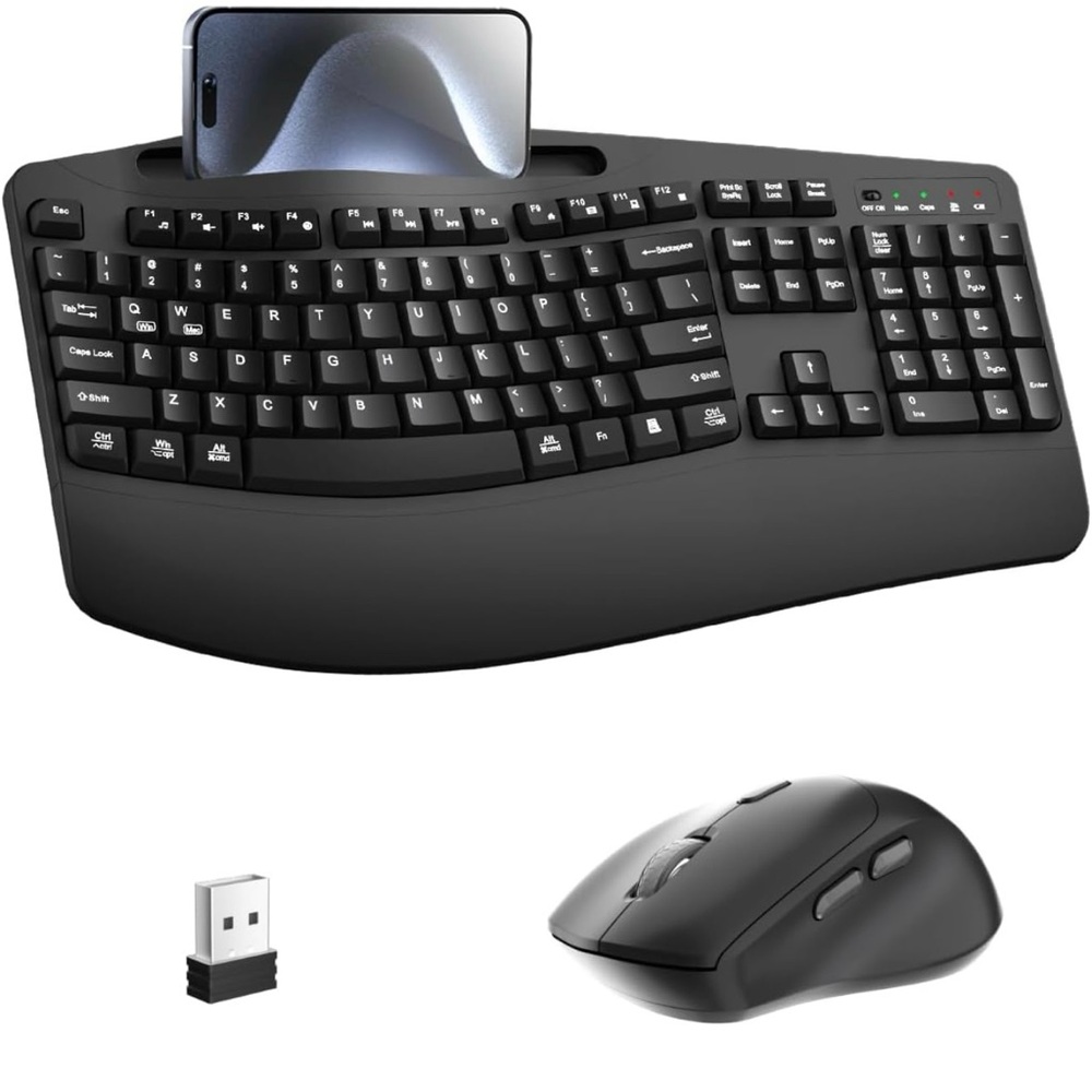 Wireless Black Keyboard and Mouse Combo